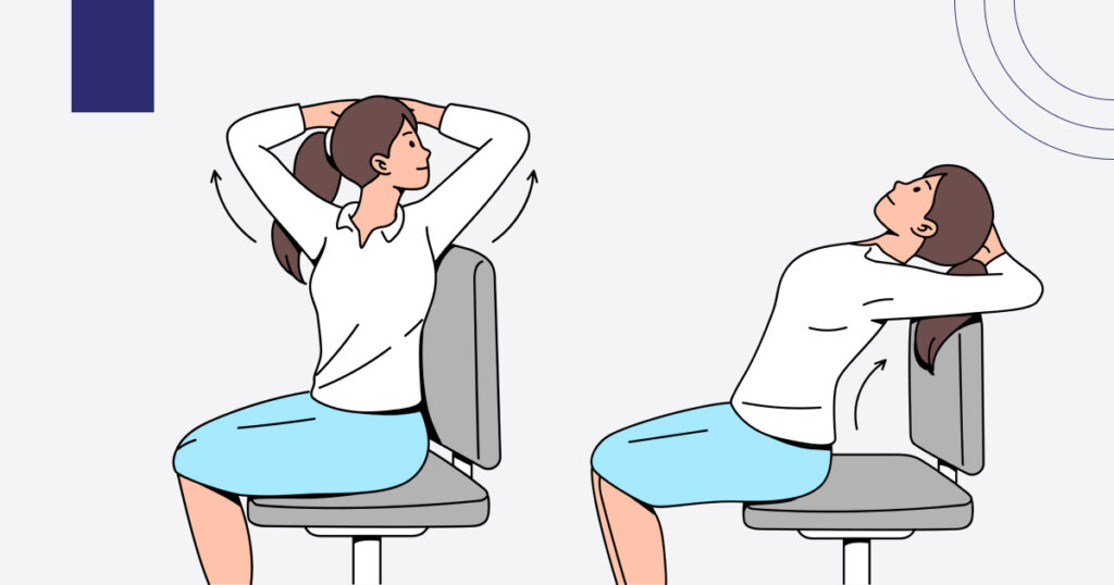 Workplace wellness activity with simple micro movement exercises to reduce fatigue and improve posture.